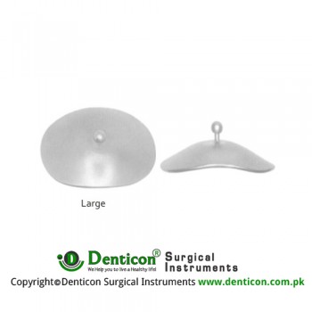 Scleral Shield Large (Pair) Stainless Steel, Blade Width 22 x 30 mm